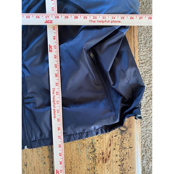 New Balance Mens 2XL Blue Hooded Lightweight Windbreaker Jacket Polyester - Picture 7 of 7